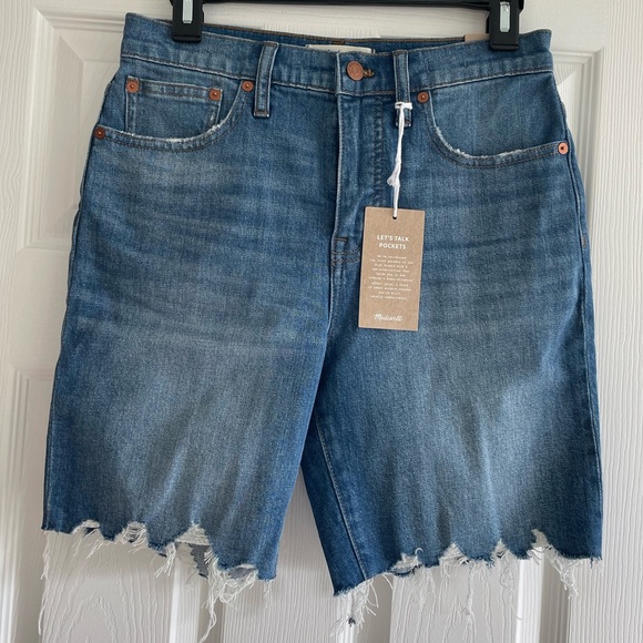Madewell High-Rise Mid Length Denim Short- Size 26 - Picture 5 of 9